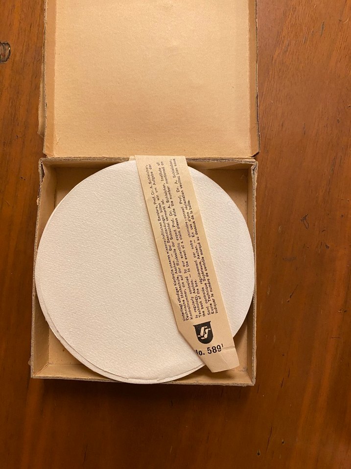 Alman Laboratuvar Filtre Kağıtları Vintage - Görsel 3