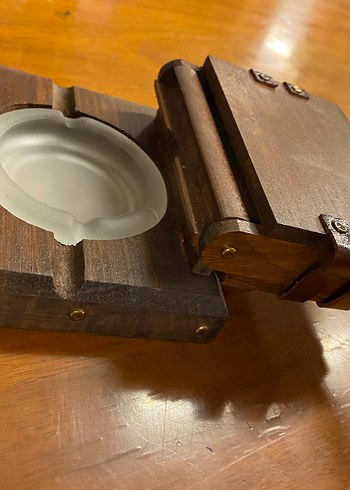 Ahşap Vintage Küllük - Görsel 2