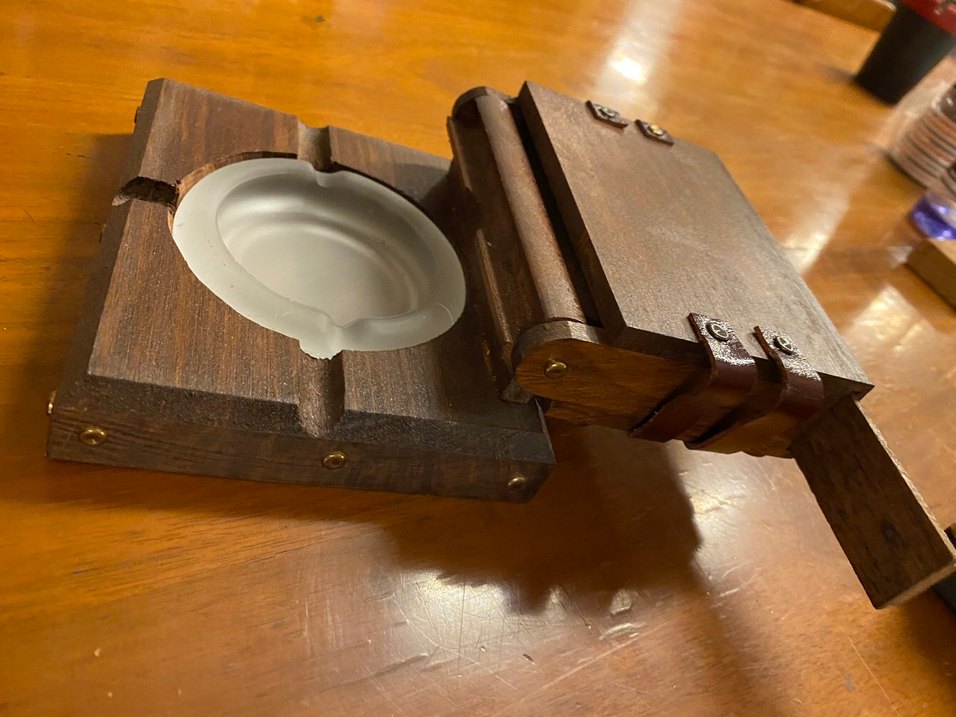 Ahşap Vintage Küllük - Görsel 2