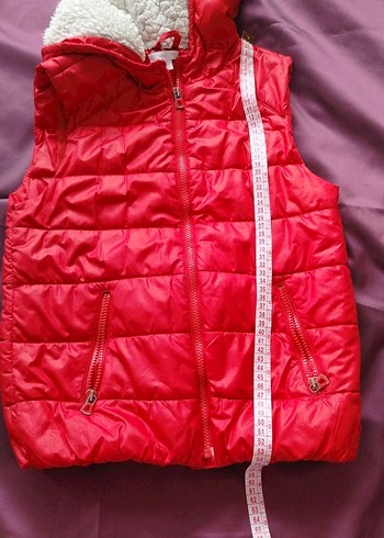 Kırmızı Fermuarlı çocuk Yelek - Görsel 3