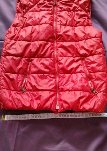 Kırmızı Fermuarlı çocuk Yelek - Görsel 4