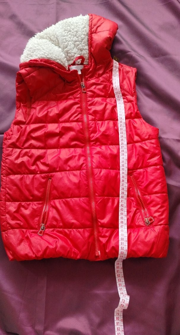 Kırmızı Fermuarlı çocuk Yelek - Görsel 3