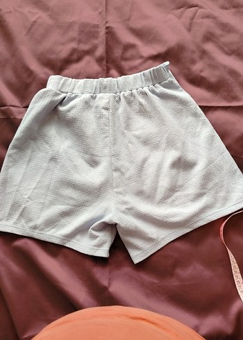 Gri Kemerli Şort - Görsel 3