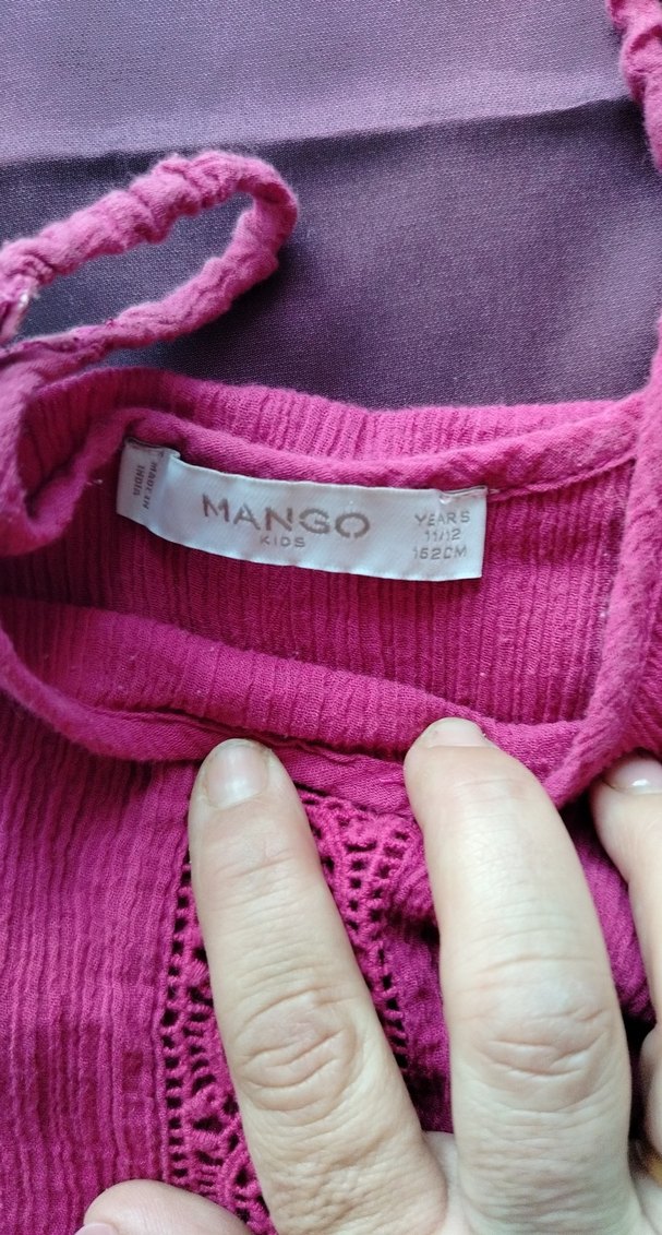 Kız Çocuk Pembe Askılı şile beziElbise - Görsel 3