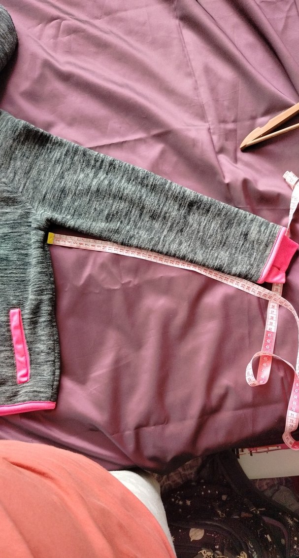 Kız Çocuk Gri Kapüşonlu Fermuarlı Ceket - Görsel 3