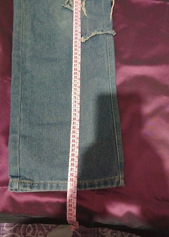 Kadın Gri Bol Kesim Kot Pantolon - Görsel 2