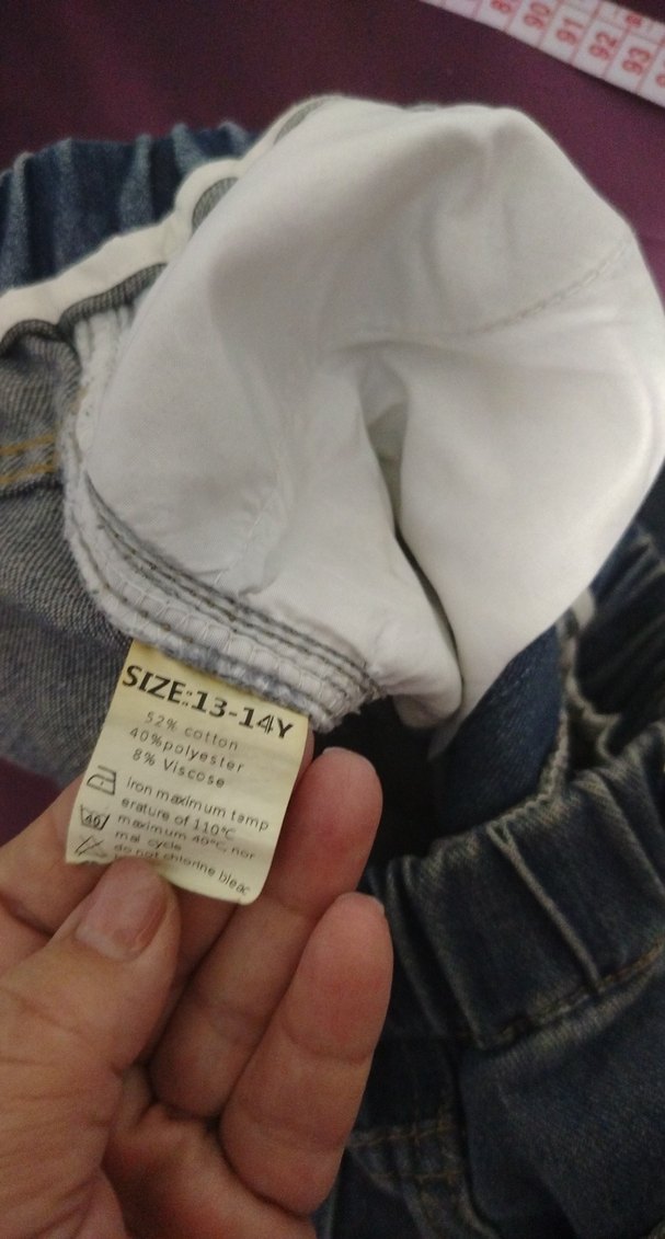 Kadın Gri Bol Kesim Kot Pantolon - Görsel 4