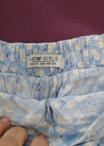 Mavi Renkli Volanlı Midi Etek - Görsel 4