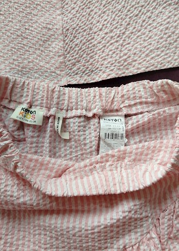 Pembe bluz Etek Volanlu takım Detaylı - Görsel 6