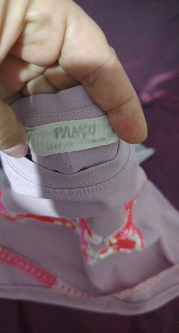 Dantel Detaylı Pembe Kız Çocuk Tişört - Görsel 3