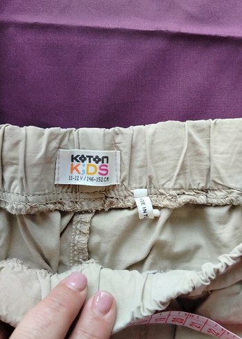 Bej Koton kargo Pantolon - Görsel 2