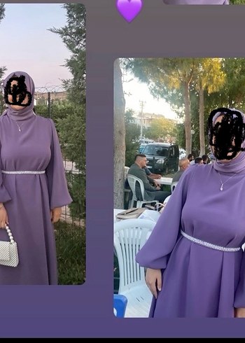 Diğer Kolu Salaş Abiye Elbise
