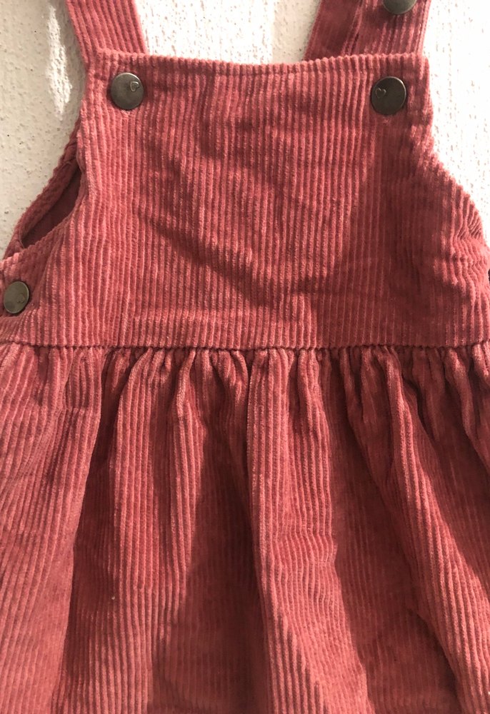 Bordo Kız Çocuk Askılı Bohem Elbise - Görsel 3