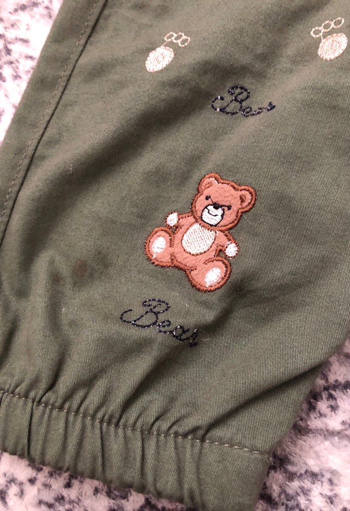 Nakışlı Yeşil Erkek Çocuk Salopet - Görsel 3