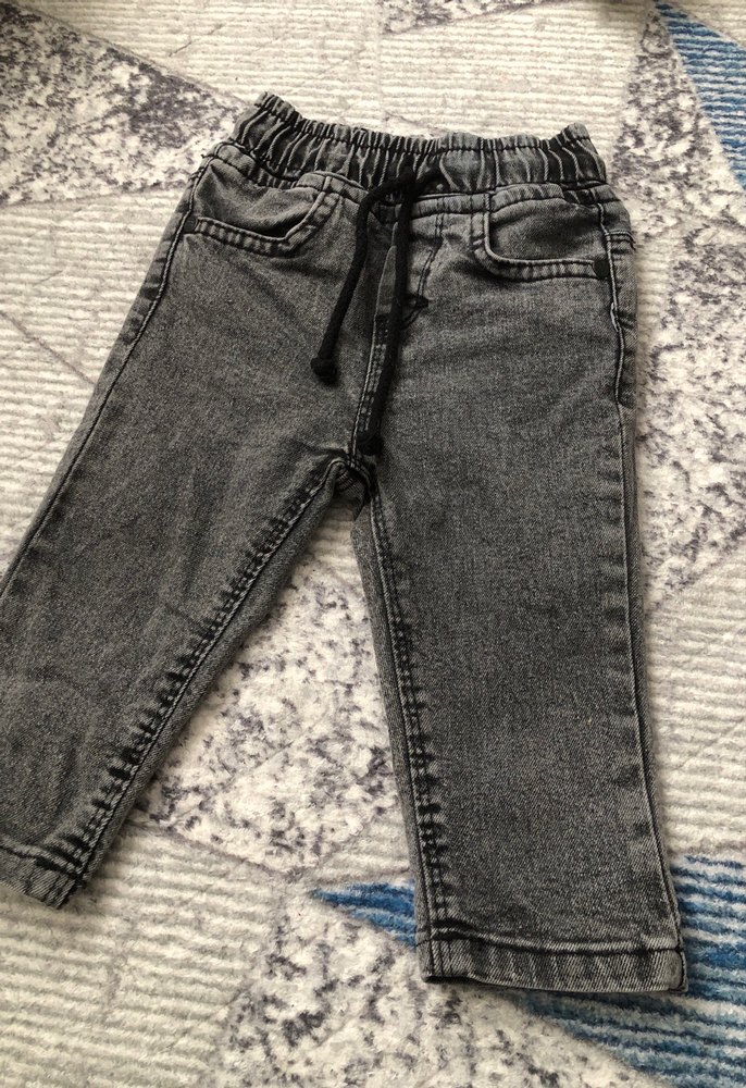 Gri Elastik Bel Erkek Kot Pantolon - Görsel 2