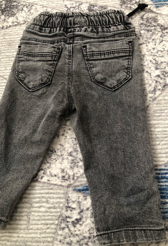 Gri Elastik Bel Erkek Kot Pantolon - Görsel 3