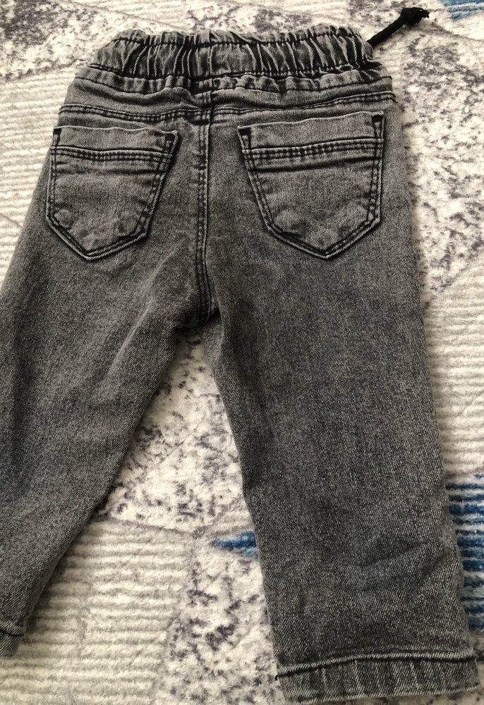 Gri Elastik Bel Erkek Kot Pantolon - Görsel 4