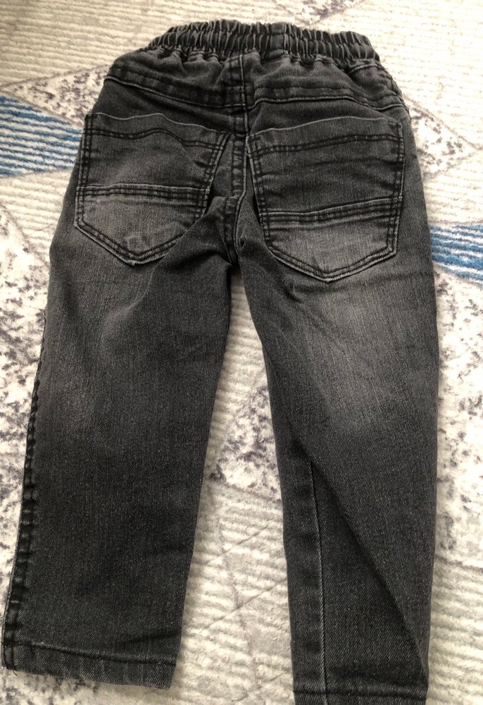 Gri Erkek Çocuk Rahat Kesim Kot Pantolon - Görsel 4