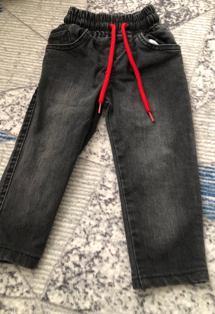 Gri Erkek Çocuk Rahat Kesim Kot Pantolon - Görsel 3