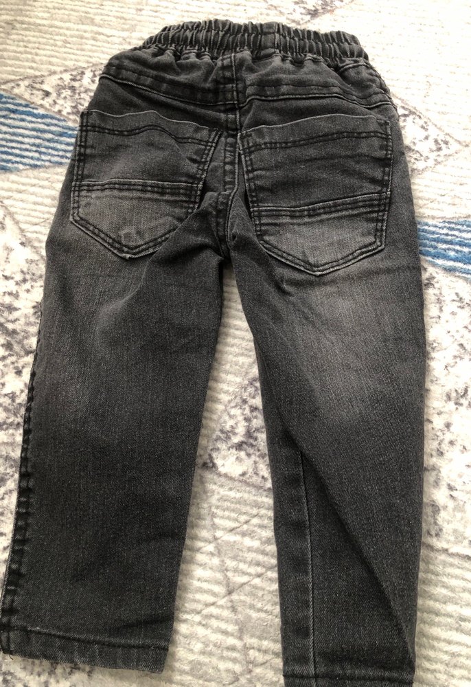 Gri Erkek Çocuk Rahat Kesim Kot Pantolon - Görsel 5