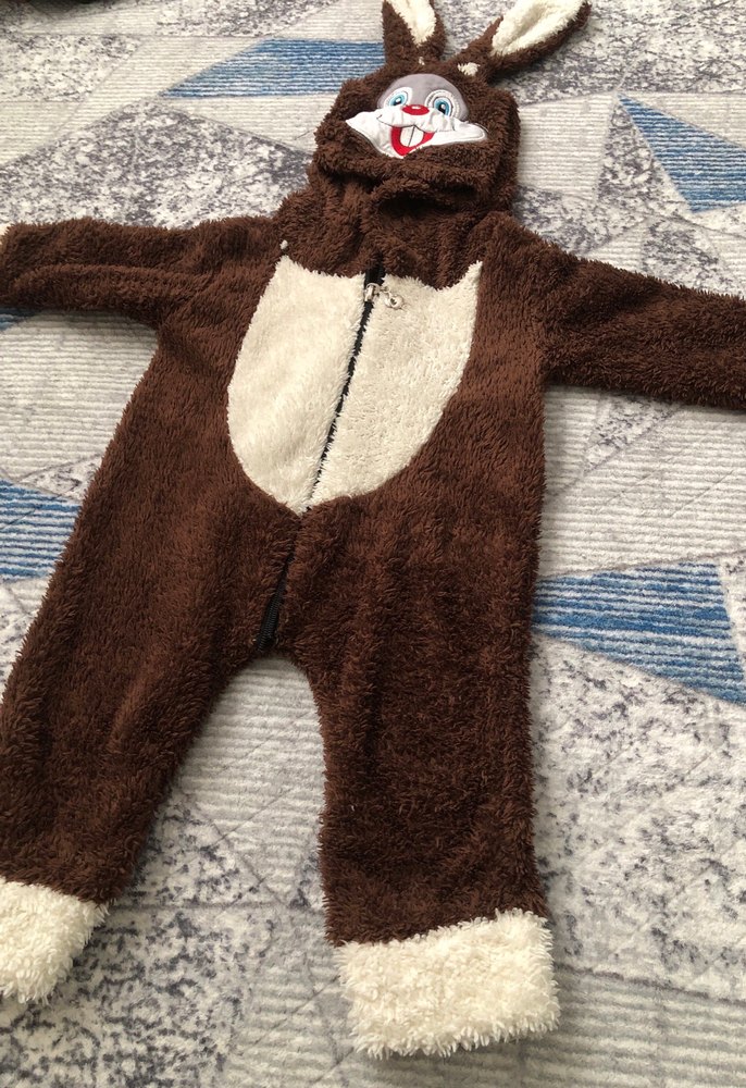 Kahverengi Kürklü Bebek Tulumu - Görsel 4