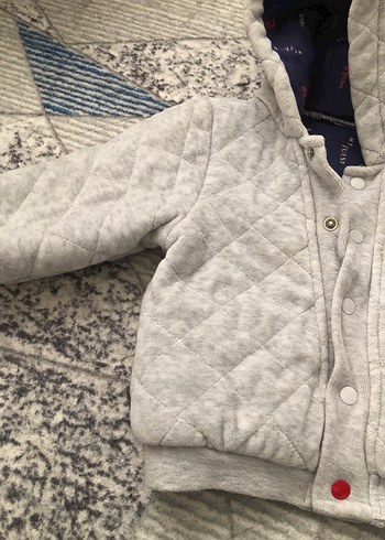 Düğmeli Gri Erkek Çocuk Street Wear Ceket - Görsel 6