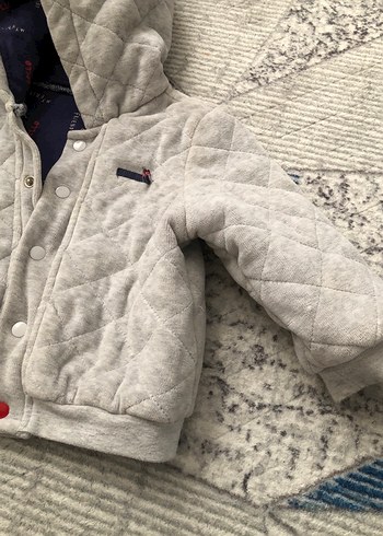 Düğmeli Gri Erkek Çocuk Street Wear Ceket - Görsel 5