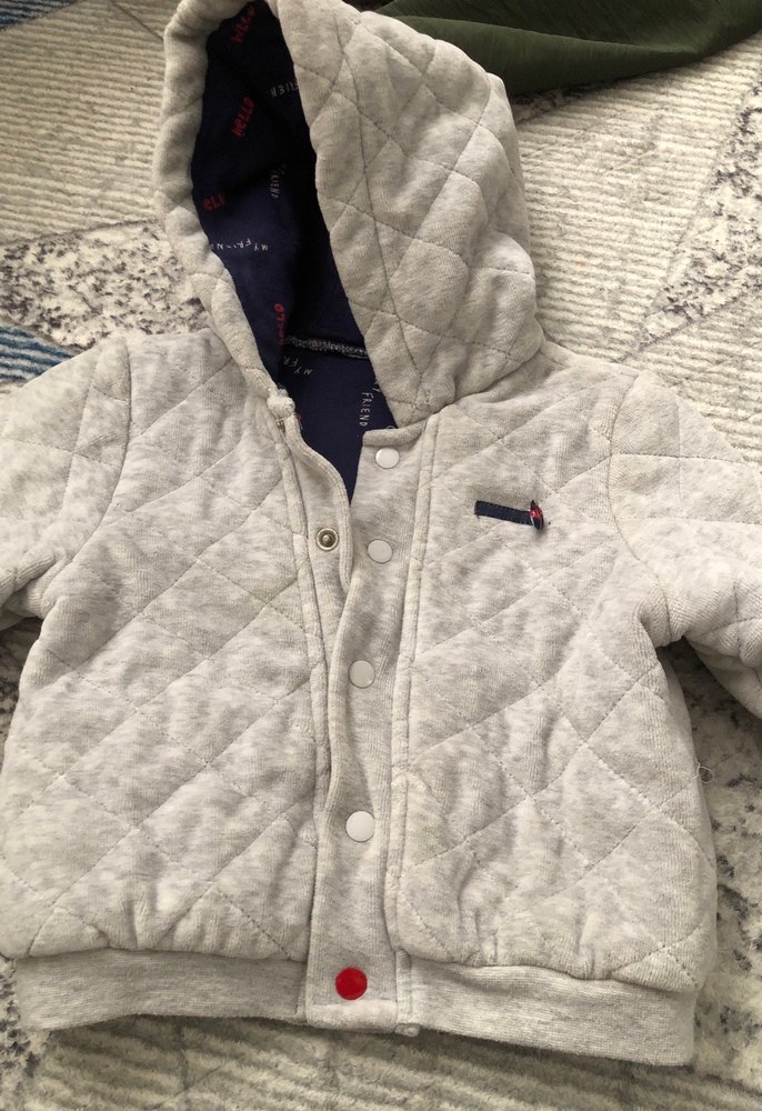 Düğmeli Gri Erkek Çocuk Street Wear Ceket - Görsel 4