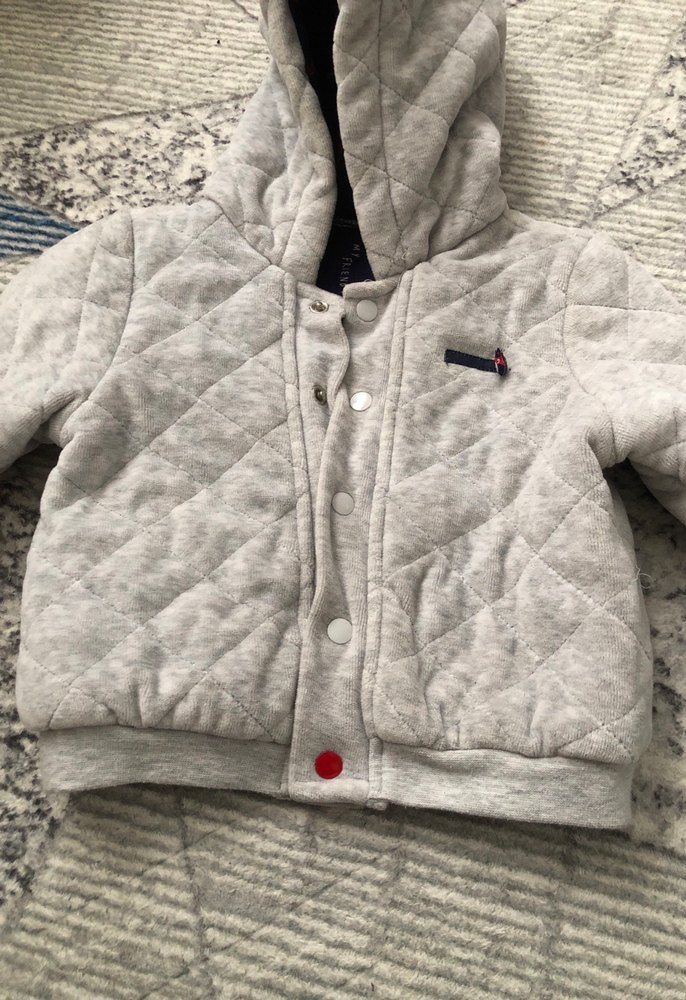 Düğmeli Gri Erkek Çocuk Street Wear Ceket - Görsel 2