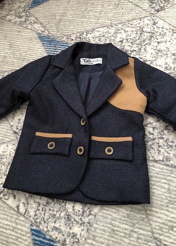 Erkek Çocuk Kahverengi Denim Ceket - Görsel 5