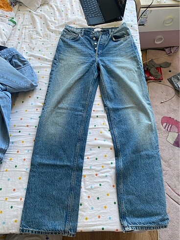 yüksek bel baggy jean