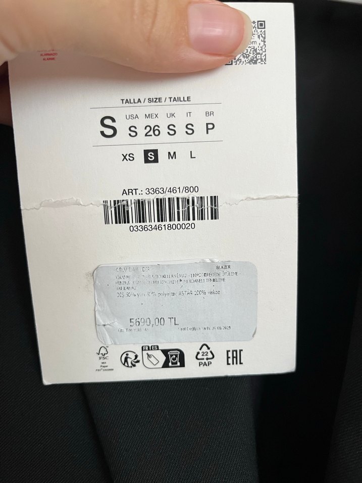 Zara Oversize Blazer Ceket - Görsel 3