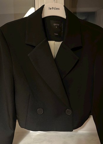 Quzu Crop Blazer - Görsel 2