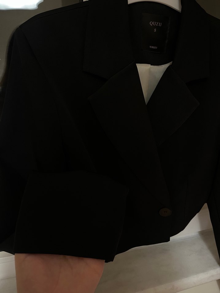 Quzu Crop Blazer - Görsel 4