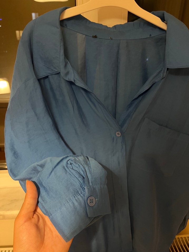 İkili Oversize Gömlek - Görsel 2