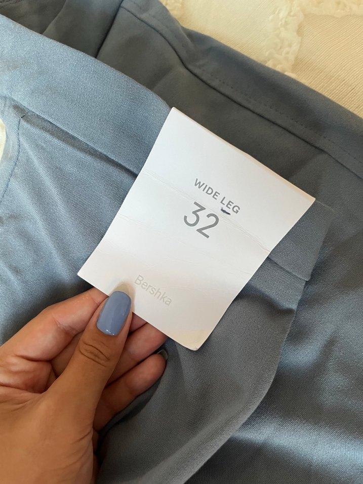 Bershka wide leg pantalon - Görsel 4