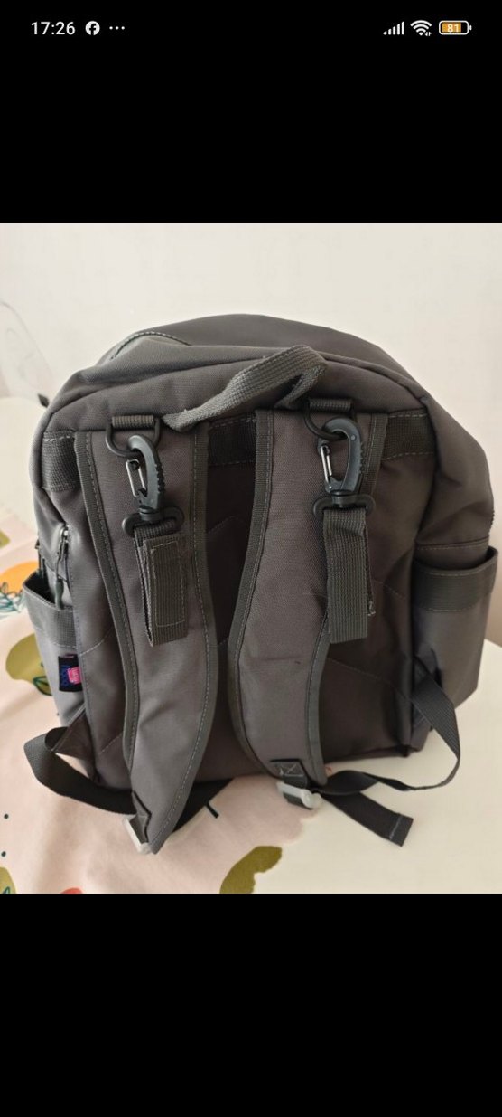 Gri Baskılı Bebek Çantası - Görsel 2