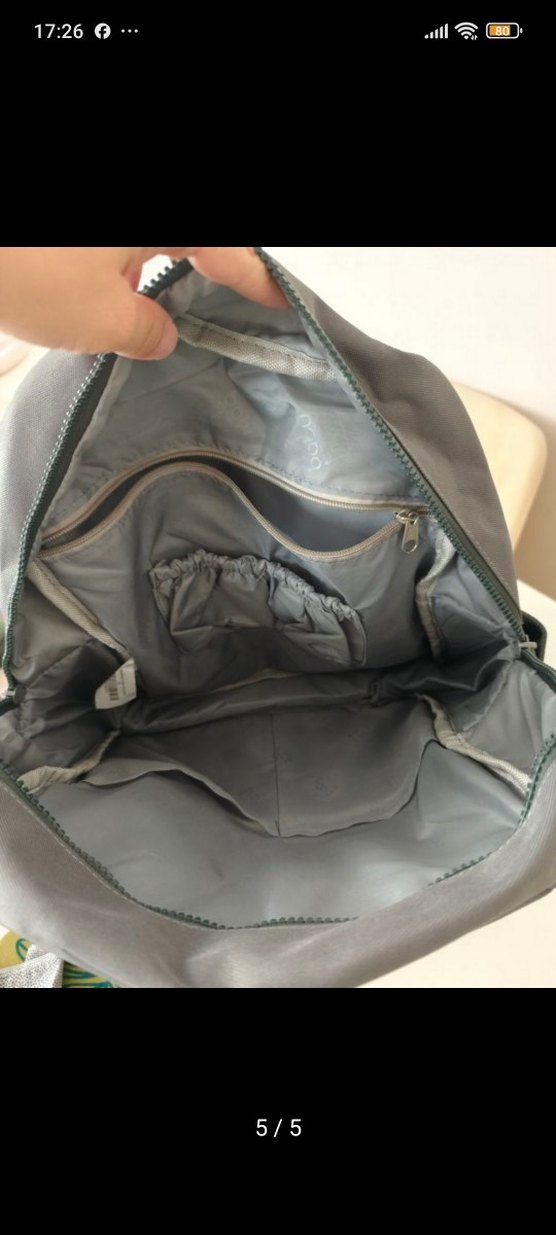 Gri Baskılı Bebek Çantası - Görsel 4