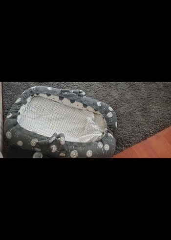 Sevi Bebe Bebek Reflü Yatağı Gri Desenli - Görsel 4