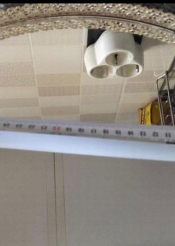 Gri Dantel Desenli Dekoratif Aynalı Tepsi - Görsel 3