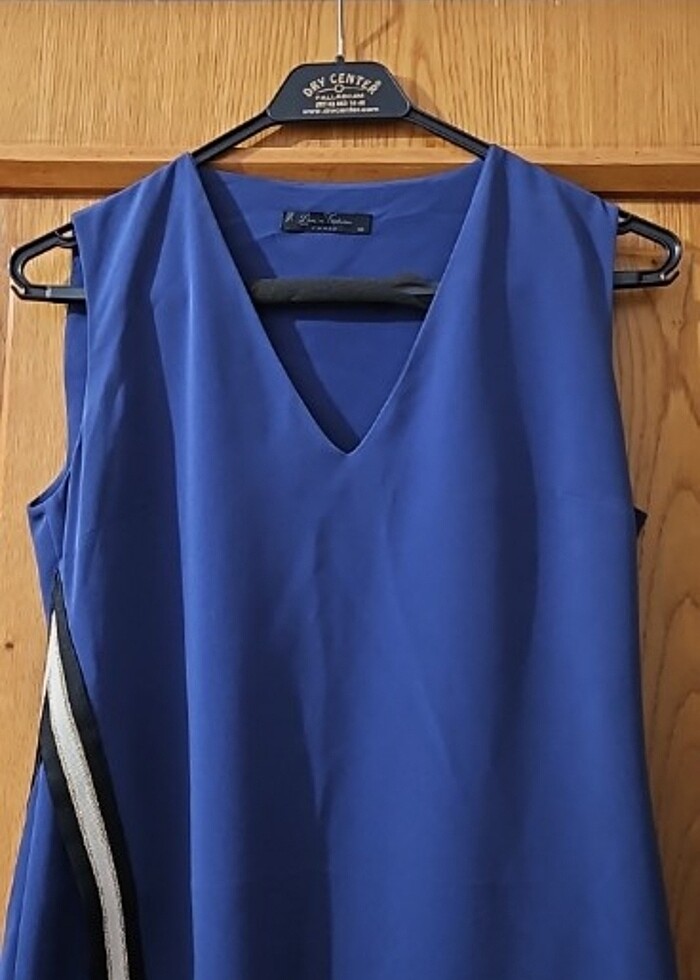 Rue dan alinmis mavi elbise - Görsel 3