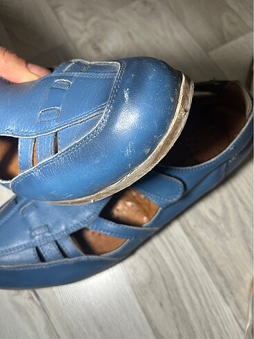 Hakiki deri sandalet - Görsel 9