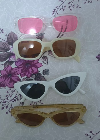  Beden Şeffaf Çerçeveli Vintage Kadın Güneş Gözlükleri