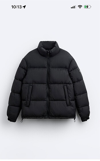 zara erkek şişme mont