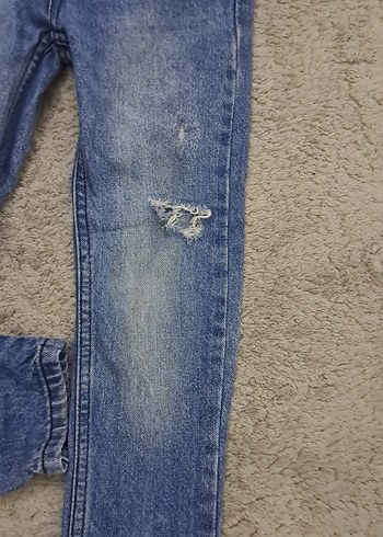 Erkek Çocuk Gri Mavi Regular Fit Kot Pantolon - Görsel 5