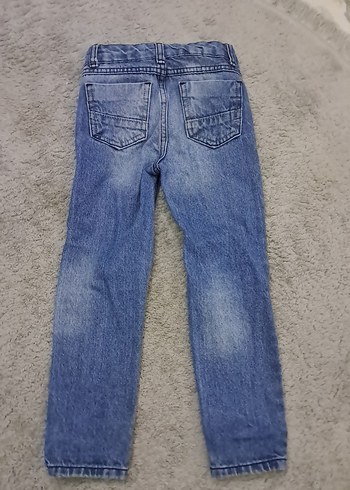 Erkek Çocuk Gri Mavi Regular Fit Kot Pantolon - Görsel 9