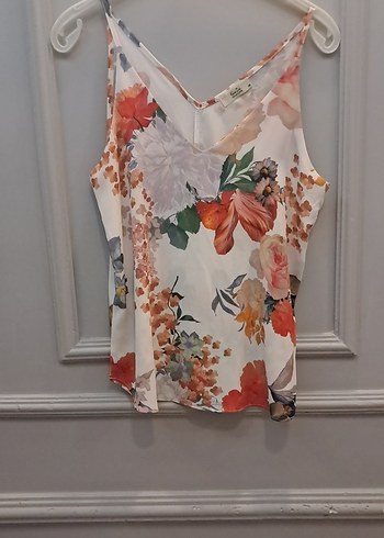 Çiçek Desenli V Yaka Uzun Kollu Mini Gömlekli takım - Görsel 8