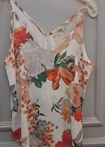 Çiçek Desenli V Yaka Uzun Kollu Mini Gömlekli takım - Görsel 10