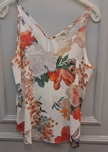 Çiçek Desenli V Yaka Uzun Kollu Mini Gömlekli takım - Görsel 11