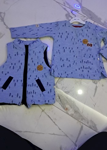 Kız Çocuk Gri Baskılı Fermuarlı Ceket - Görsel 15